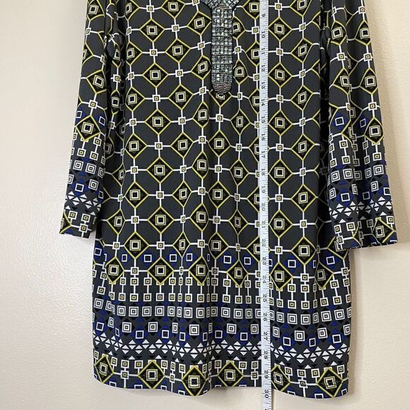 NEW! JM Collection| Medium| Soft| Flowy| Bollywood| Geometric print - Picture 4 of 14